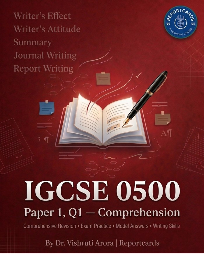 IGCSE 0500 Paper 1, Q1 — Comprehension workbook cover