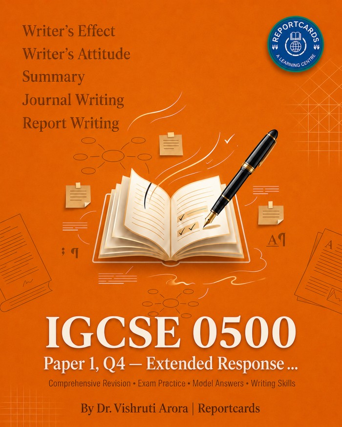 IGCSE 0500 Paper 1, Q4 — Extended Response workbook cover