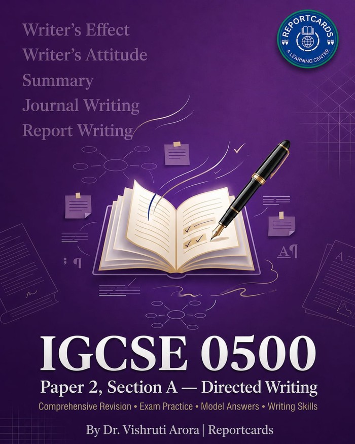 IGCSE 0500 Paper 2, Section A — Directed Writing workbook cover